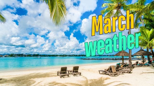 march weather mauritius