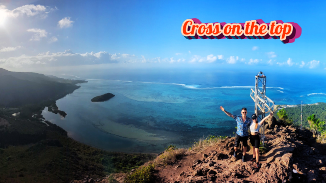 Le Morne cross on the top