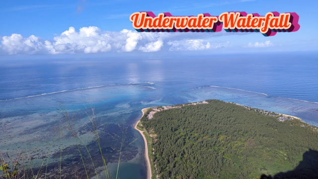 le morne underwater waterfall