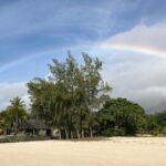rainbow over trees mauritius weather