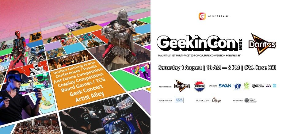 GeekinCon 2026: Pop Culture Convention Comes to Mauritius in August