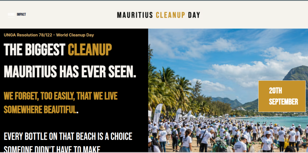 Mauritius cleanup day